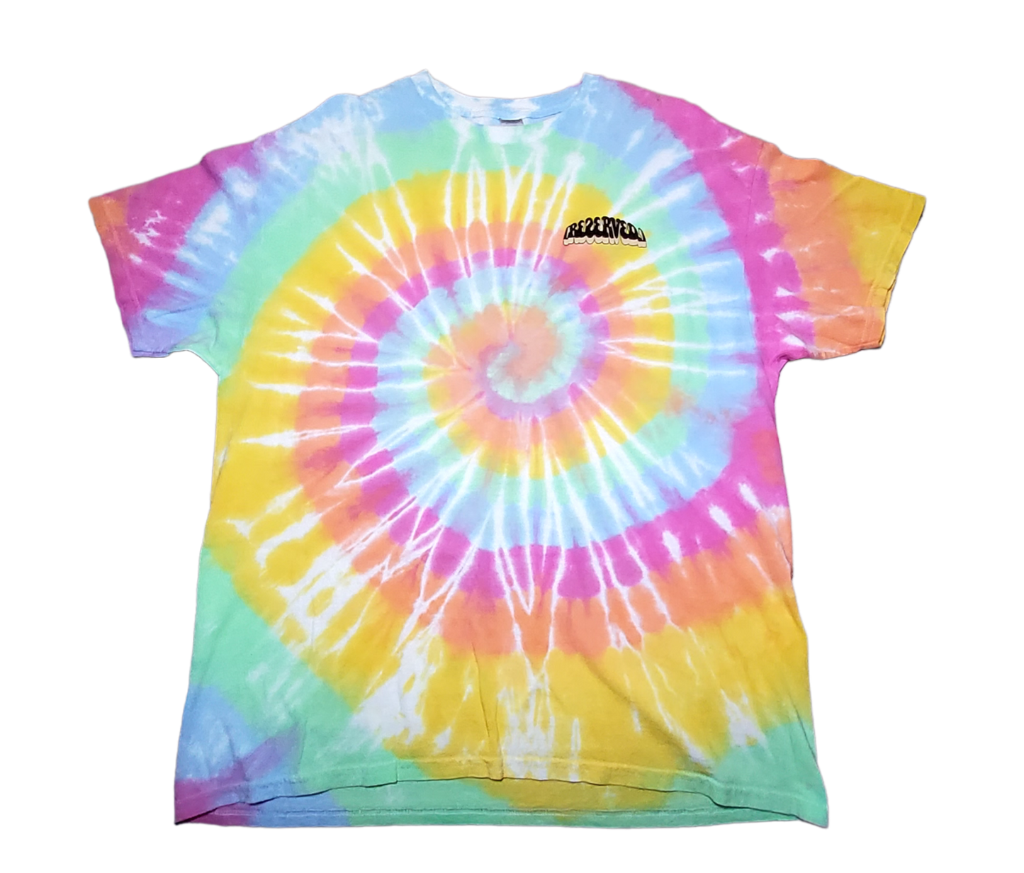 Tilted Logo Tie Dye Tee - Multicolor/Green