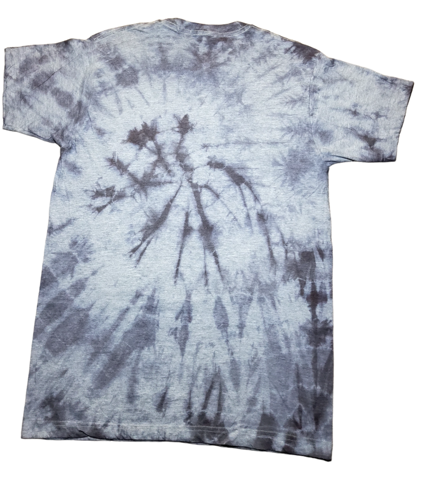 Puff Hair Box Body Tie Dye Tee - Grey/Orange